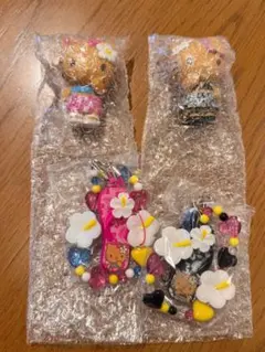 ハローキティ 日焼け トコナツバケーション フィギュア＆ストラップ セット