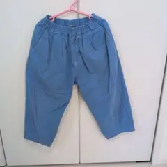 青いカジュアル長ズボン