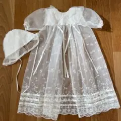 ファミリア ベビードレス 帽子セット