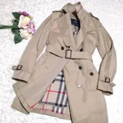 極美品★バーバリー トレンチコート ハニーベージュ ノバチェックライナー ウール
