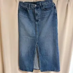 GU 膝丈デニムスカート