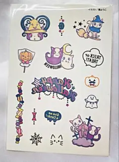 タトゥーシール 槙ようこ 付録 リボン 漫画 ハロウィン シール付き 平成