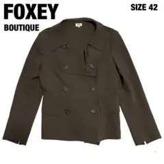 FOXEY BOUTIQUE フォクシー ダブル テーラードジャケット 水牛釦