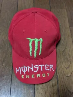 【訳あり品】モンスターエナジーロゴ刺繍キャップ(レッド)