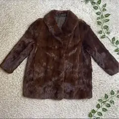 リアルファーコート ミンク100% 毛皮コート 大きいサイズ 高級 刺繍 裏地