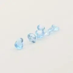 スイスブルートパーズ4mmラウンド10ピース 2.65ct