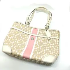 美品 コーチ COACH 総柄 トートバッグ ハンドバッグ