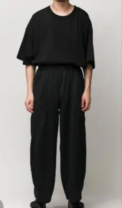 LOCALINAブラック ワイドパンツ