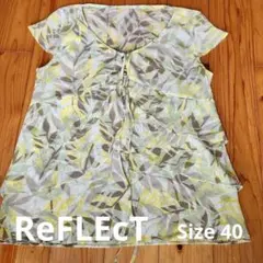 半袖ブラウス シースルー ReFLEcT リフレクト サイズ40 日本製