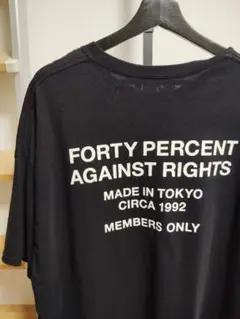 激レアFORTY PERCENT AGAINST RIGHTSスタッフTシャツ