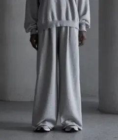 CALLNE 2タックカットオフ スウェットスラックス
