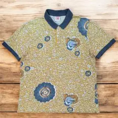 フランス製 LACOSTE L!VE ラコステライブ 総柄 ワニ ポロシャツ L