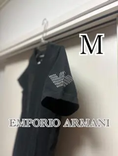 EMPORIO ARMANI ブラック 半袖　Tシャツ S寄りの　M