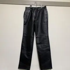 90s リアルレザー ストレートパンツ パキスタン製