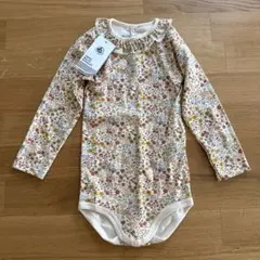 PETIT BATEAUプチバトー 花柄ロンパース 長袖 24m 86cm