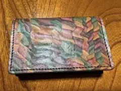 未使用 MAGNET スキモレザー 名刺入れ カードケース モザイク