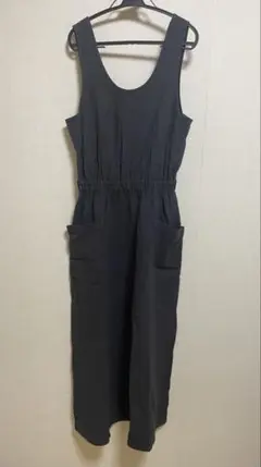 archi ORGANIC COTTON TWIL SLIT DRESS