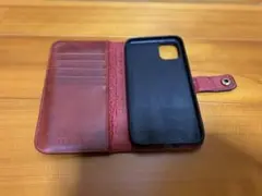 iPhone11 手帳型ケース CIBOLA 最高級牛革　レッド