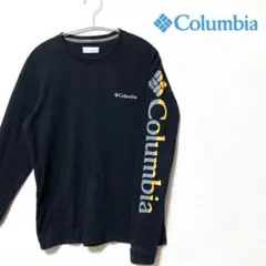 【美品】Columbia コロンビア　ロンT 長袖　腕ロゴ　S アウトドア　釣り