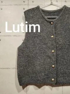 Lutim トップス ベスト 厚め フリーサイズ グレー 美品