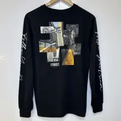 ATHFORM プリント長袖 Tシャツ　ブラック