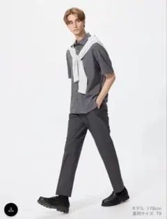 UNIQLO 感動パンツ　115cm ダークグレー