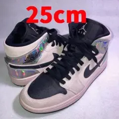 エアジョーダン1 MID ピンク ブラック ミラー 25cm