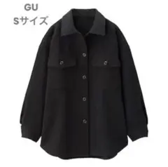 GU オーバーサイズシャツジャケット Sサイズ ネイビー