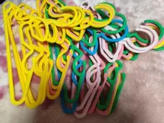 カラフルプラスチックハンガー18個