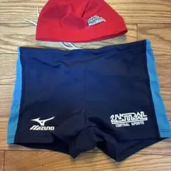 セントラル　Mizuno 水着 Ｍサイズ　水泳帽付き