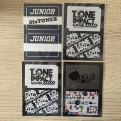 SixTONES ステッカー シール 4枚セット ストーンズ JUNIOR 新品