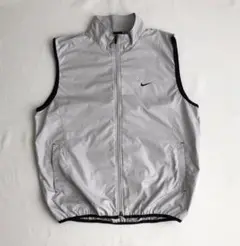 【00s】NIKE ナイキ スウォッシュロゴ フルジップ ベスト