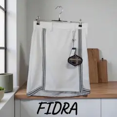 『美品』『新品』FIDRA ホワイト ストライプ ゴルフスカート