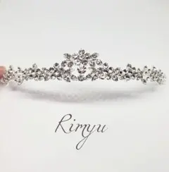 【赤字価格】キュービックジルコニア　ウェディングアクセサリー　ティアラ1