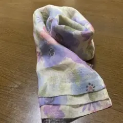 ⭐️未使用 美品⭐️スカーフ ストール 夏 リネン ハンドメイド ショール 花柄