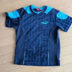 PUMA　プーマ　プラクティスTシャツ　ダークネイビー　Vネック