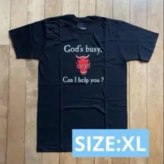 新品 god’s busyTシャツ XLサイズ 黒 ジョークTシャツ　おもしろT