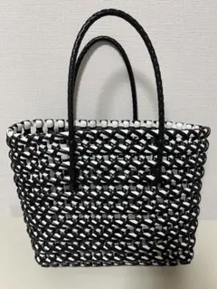 【かごバック】最終値下げ！美品！ラスト！レディースバック　編み込みバッグ