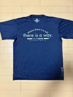 PASS THE ROCK バスケットボール Tシャツ L ネイビー