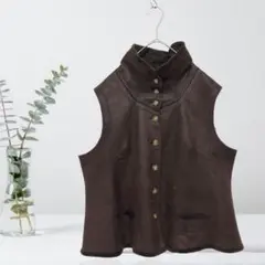 【美品】VORNEHME DAME ベスト ジレ 防寒 秋冬 婦人服 上品