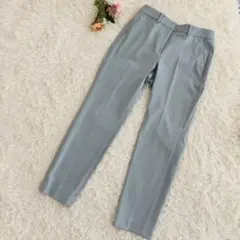 【美品】theory luxe テーパードパンツ 38 M相当 くすみブルー
