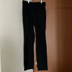 G U メンズ　ストレート　パンツ　黒