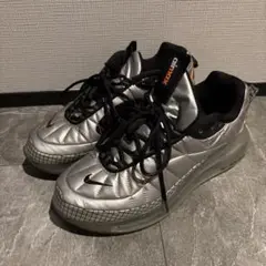 NIKE AIR MAX MX-720-818 GS METALLIC SILVER BLACK SHOES YOUTH