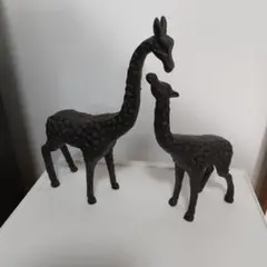 アイアン 金属製 キリン 置物