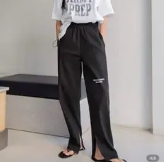 Dazy ブラック スリット入りカーゴパンツ