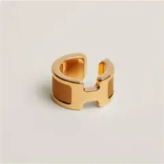 HERMES エルメス イヤーカフ Olympe PM ゴールド×カーネル