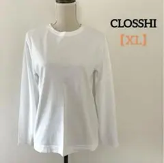 【CLOSSHI】レディース ホワイト 長袖 Tシャツ XLサイズ 美品