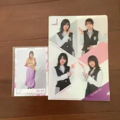 櫻坂46 渡邉理佐 dead end生写真ヒキ&ローソンコラボ　クリアファイル