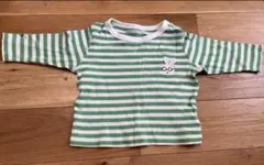 UNIQLO 長袖Tシャツ80 おばけのてんぷら ボーダー