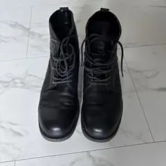 FUGA 黒 レザー　ブーツ